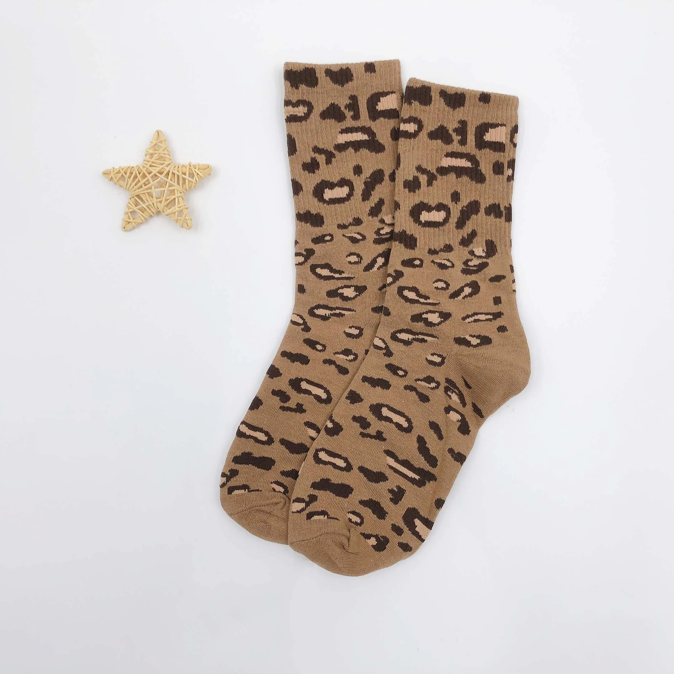 Women Socks Autumn Winter Fashion Girl Leopard Print Retro Personality New Arrival Cotton Happy Funny Tide Socks Sexy