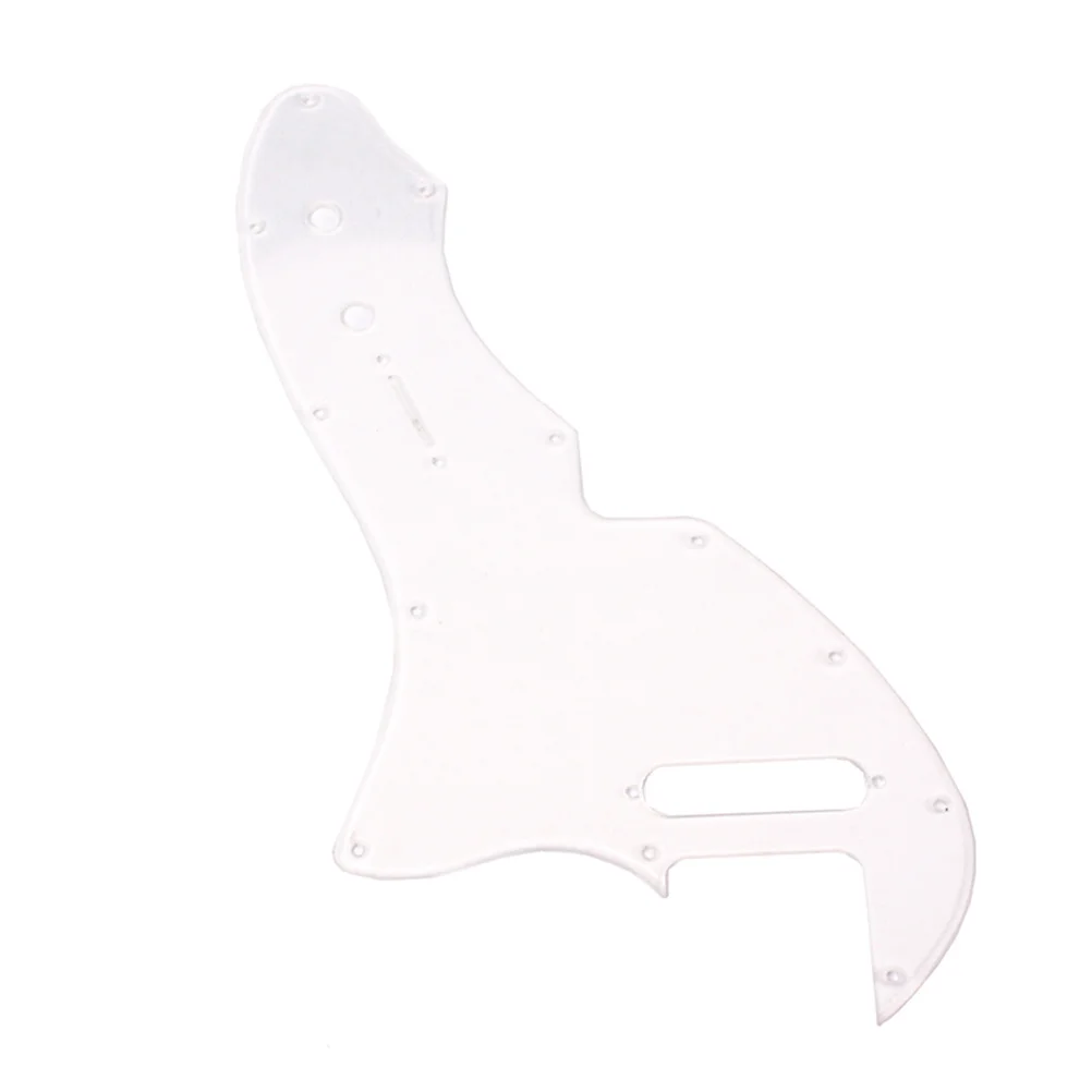 

4 Ply White Broadsword Shape Guitar Pickguard Thinline Re-Issue Style For Tl Guitar Bass Gq214 Replacement Parts