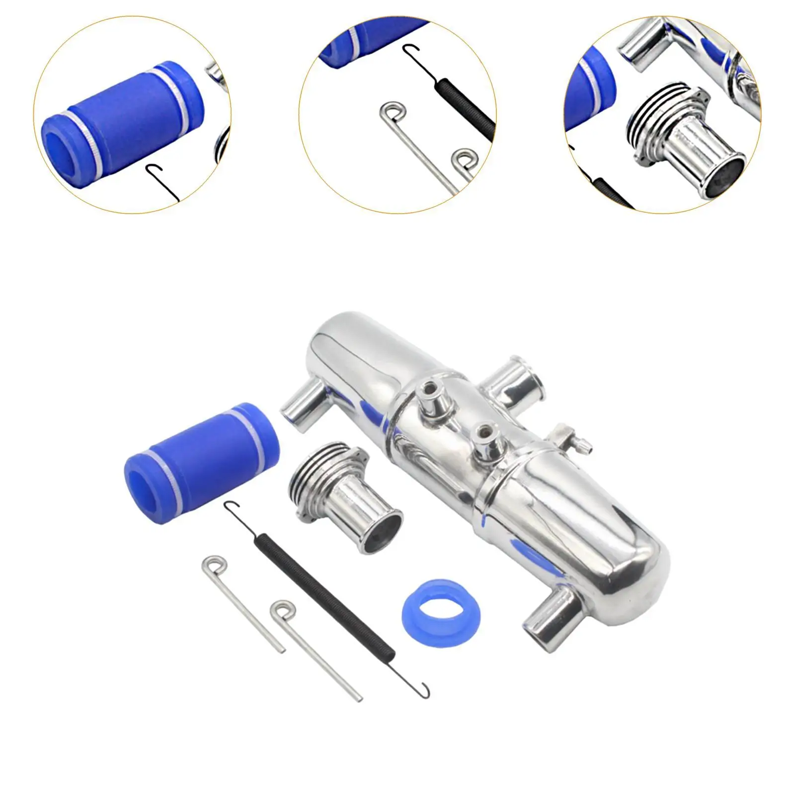 Pièce de réparation de tuyau d'échappement de voiture RC, pièce de rechange professionnelle pour voiture RC à l'échelle 1/8