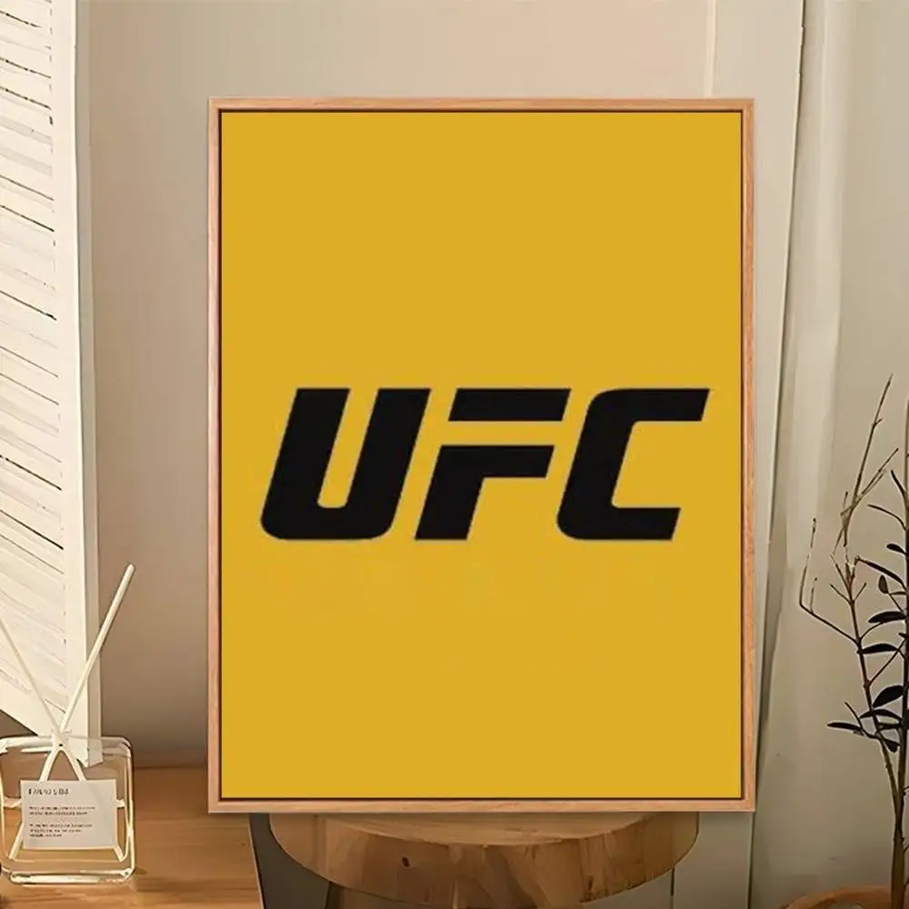 UFC Logo F-Fighting  Poster Perfect Space Sticker Self Adhesive for Office Home Theater Wall Art Decor Fancy Gift