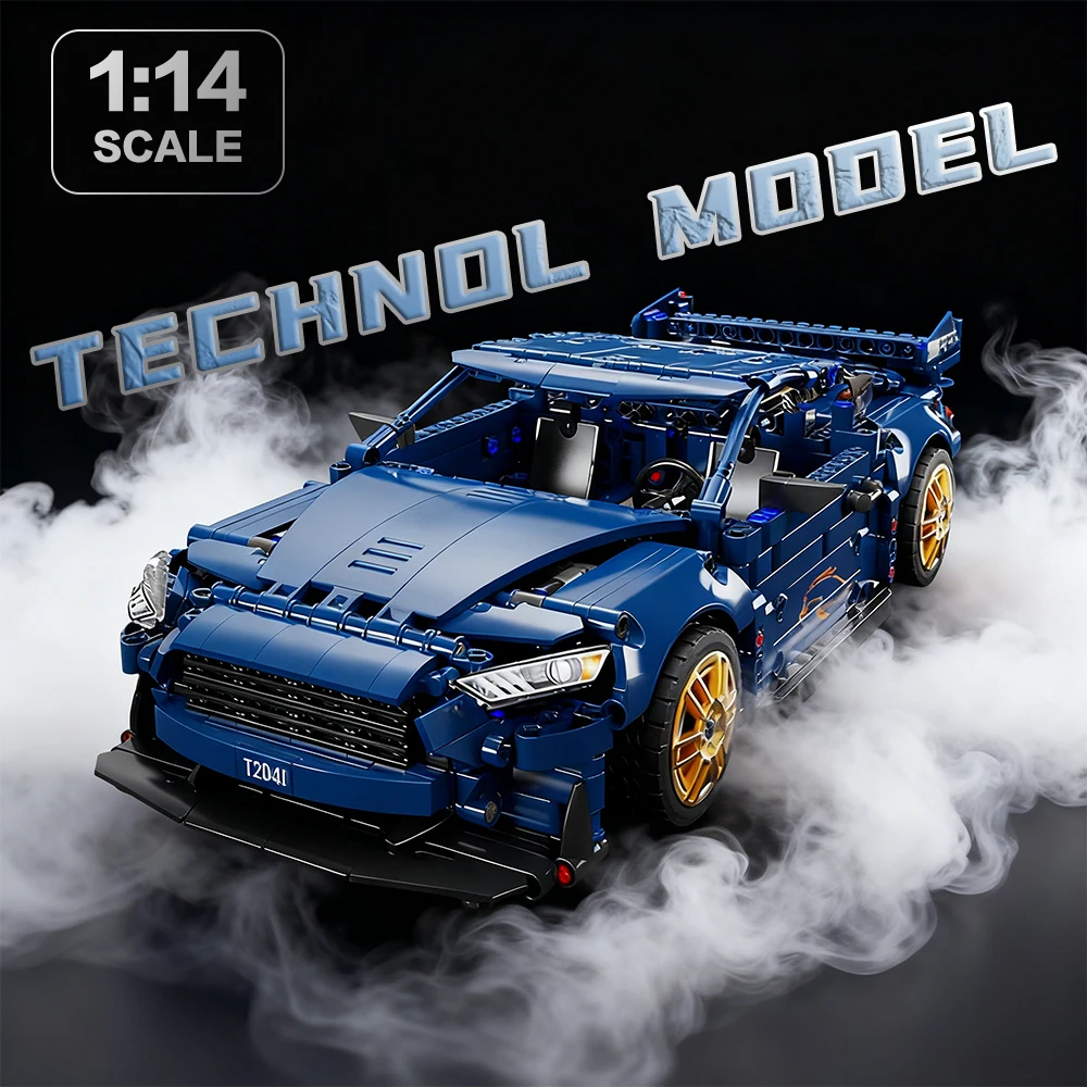 

1360 PCS Static Technical Racing Car Building Blocks 1:14 Sports Car Model Assemble Toy Kids Creative DIY Gift Home Desk Display