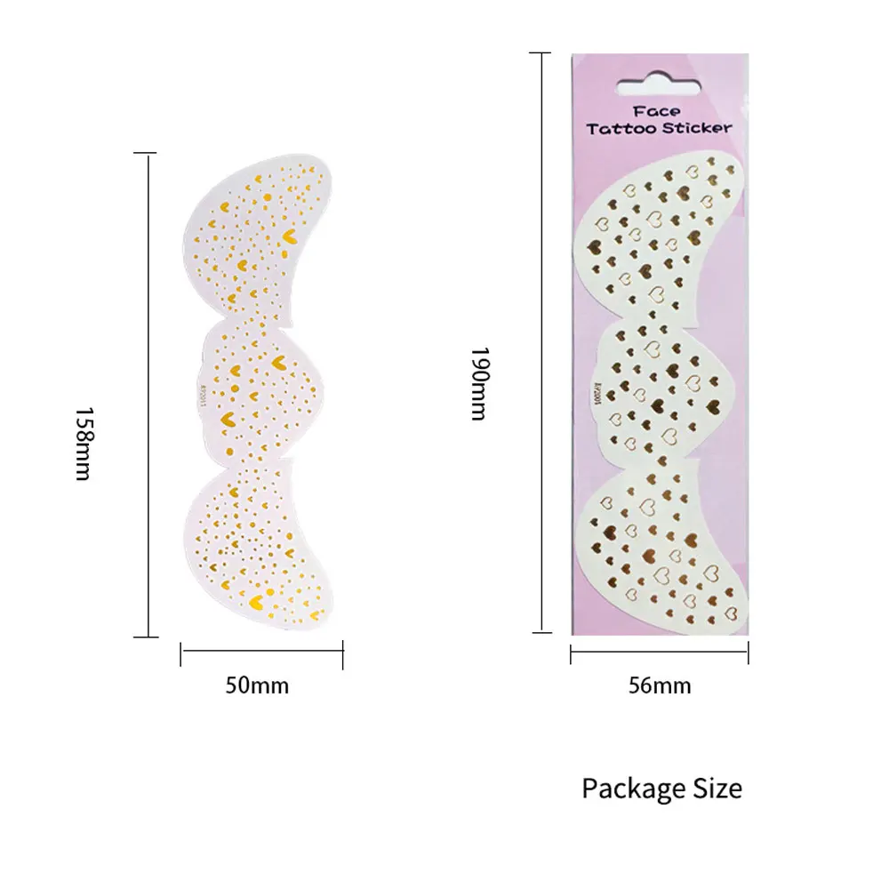 1pc Glitter Fake Freckles Sticker for Face Metallic Gold Silver Freckles Makeup Patches Temporary Tattoos for Women Face Makeup