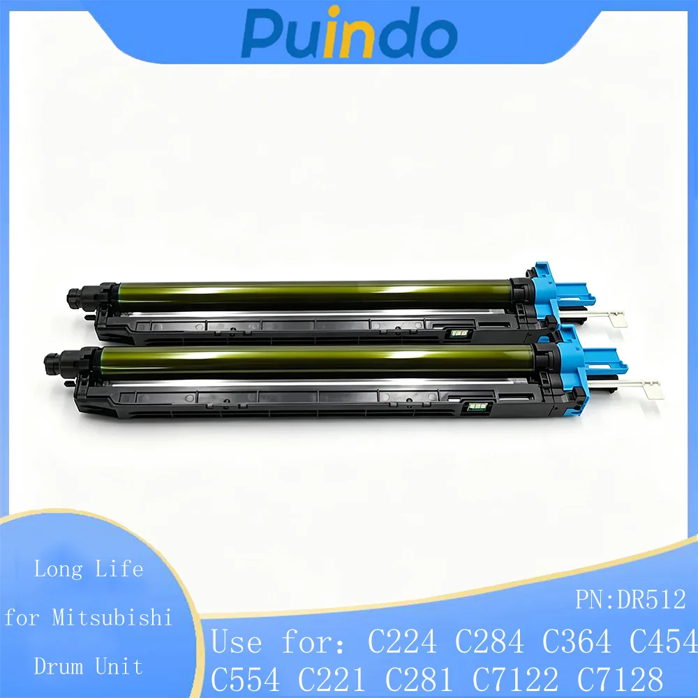 1X DR512 Long Life for Mitsubishi Drum Unit for Konica Minolta Bizhub C224 C284 C364 C454 C554 C221 C281 High Quality Drum Rack
