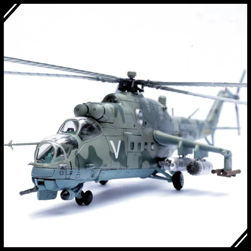 1:72 Mi-24V Attack Helicopter Diecast Model 14005PE Russian-Ukrainian War 2022 Military Alloy Aircraft Collectible Gift
