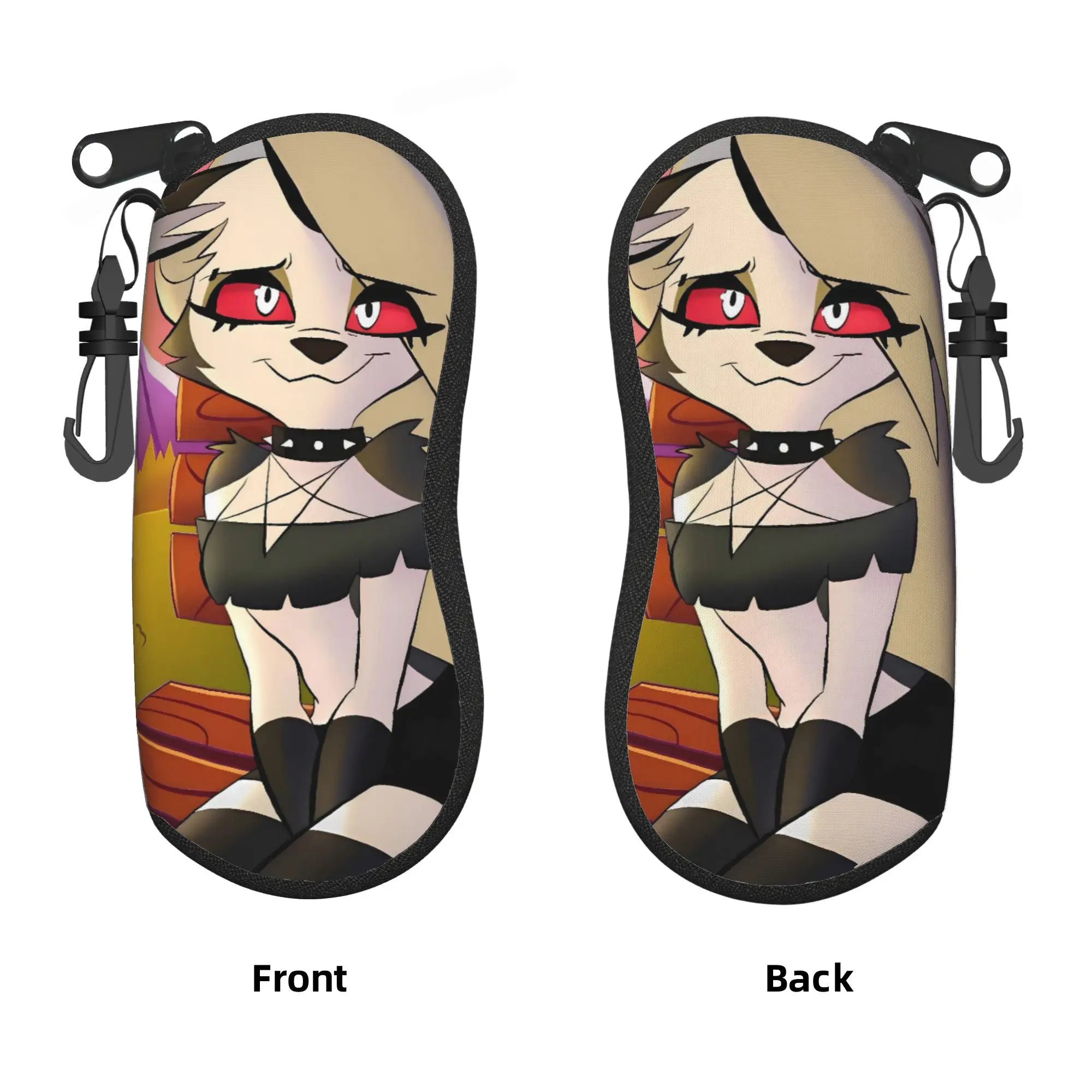 Helluva Boss Loona Glasses Case Men Women  Sunglasses Pouch Trend Original Eyewear Bag Convenient Eyeglass Cases Cover