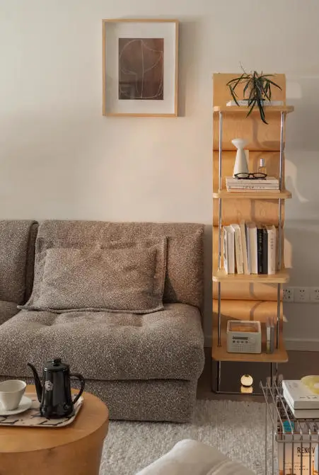 

Простая книжная полка из массива дерева, напольная полка для гостиной, угловая книга, маленькая книжная полка