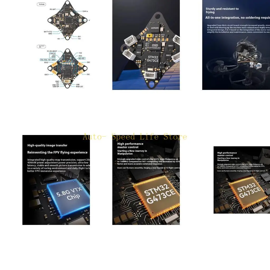 

02DA Легкий 5 в 1 безмолвном контроллера полета 1S 5 в 1