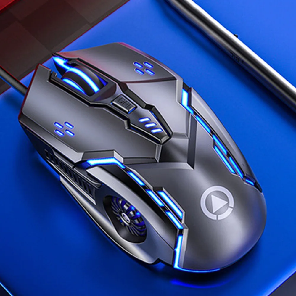 

Business Colorful Light Wired Mouse Ergonomics Illuminated USB Mouse Mechanical Silent Computer Mice Computer Accessories