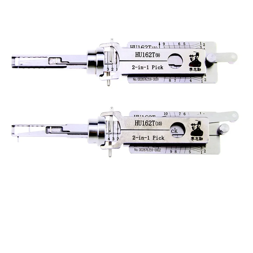 original Lishi 2 IN 1 HU162T(9) HU162T(10)  pro AUto Locksmith Tool car lock Pick and Decoder