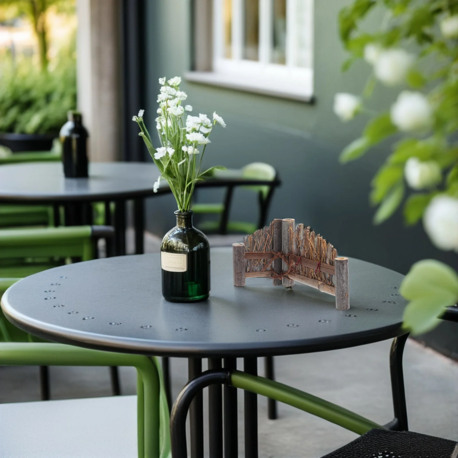 

2pcs Bamboo Fence Diy Sashimi Plate Supply Mini Photo Prop Handmade Decor For Micro Landscaping Bonsai Home Decoration Durable