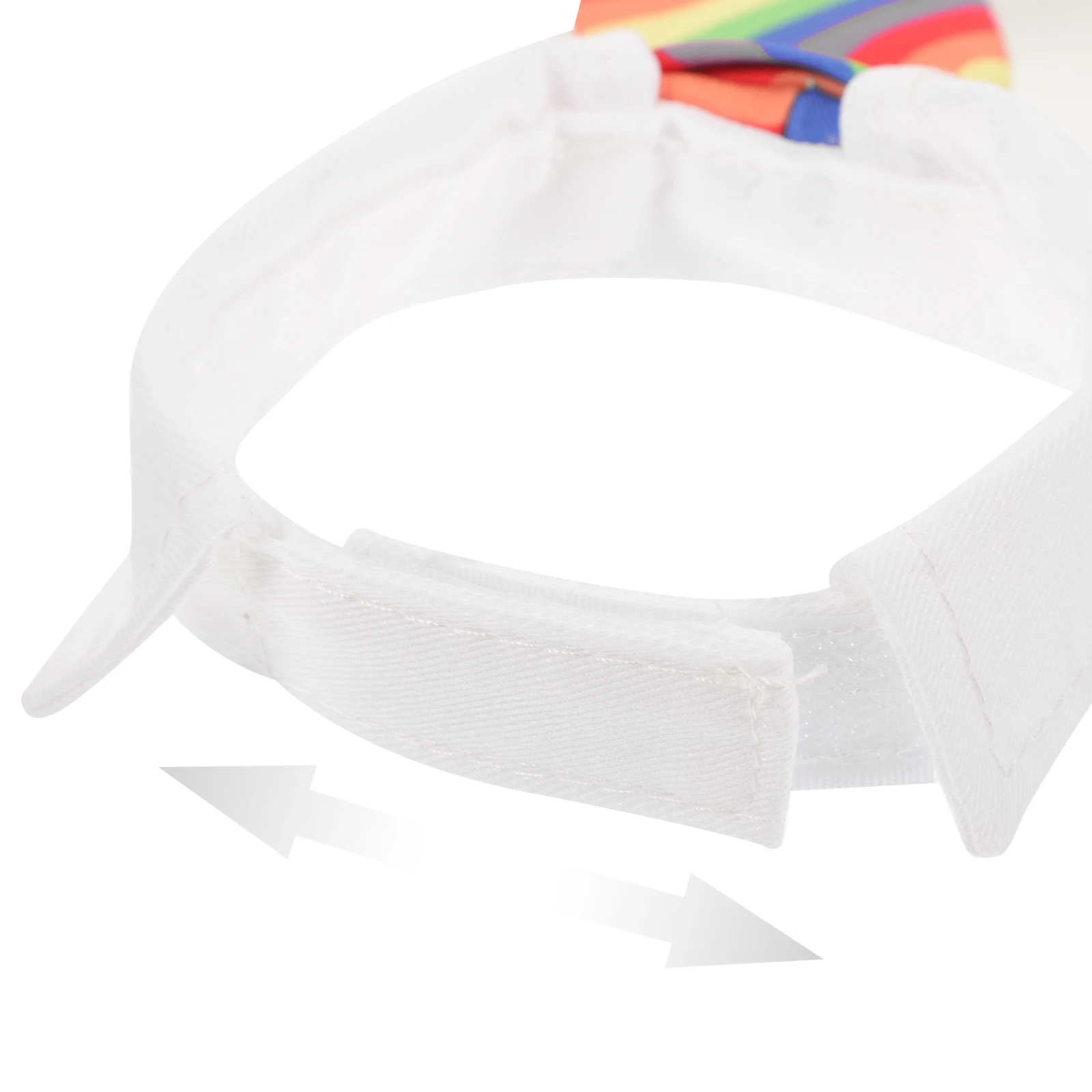 

Adjustable Necktie Dog Bib Costume Accessory Soft Comfortable Outfit Scarf Rainbow Stripe Pet Gentleman Necktie Collar Pet Bib