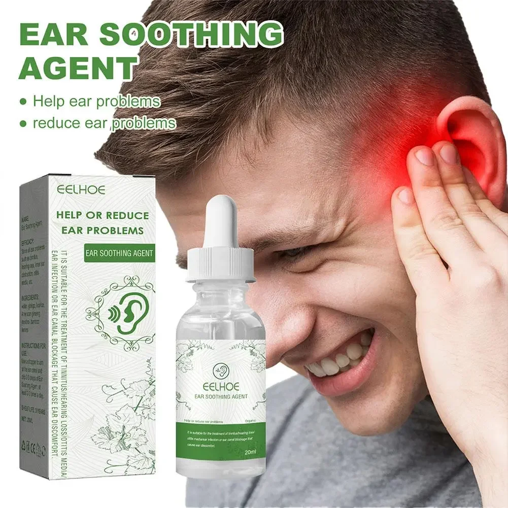 Ear Ringing Relieving Drops Deafness Clean Soften Earwax Canal Blockage Itching Earache Treatment Ears Hard Hearing Tinnitus Oil