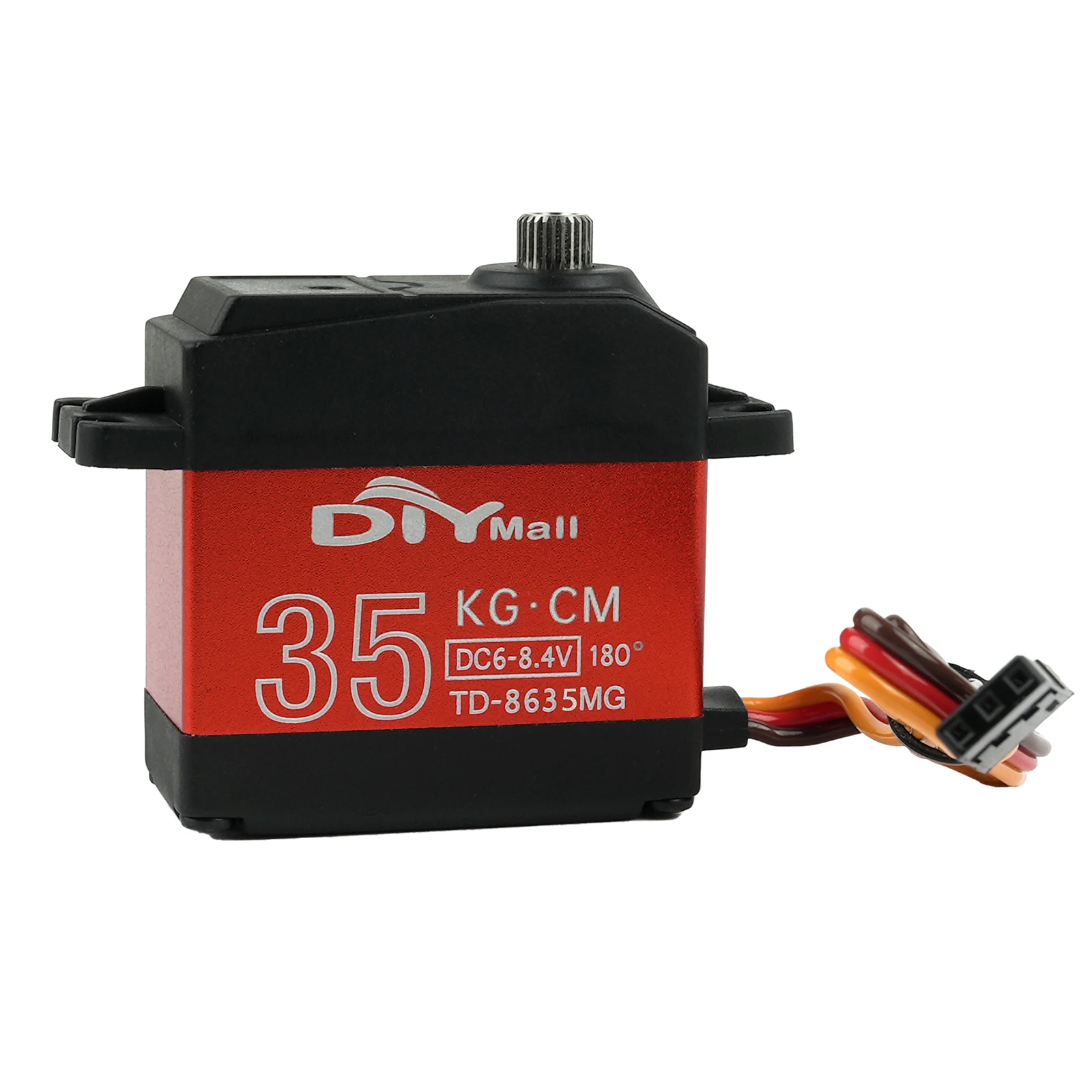 Motore servo con spazzole di carbone digitale TD-8635MG da 35 kg. cm 180 ° /270 ° /360 °   Servo standard per giocattolo modello robot aereo per auto RC
