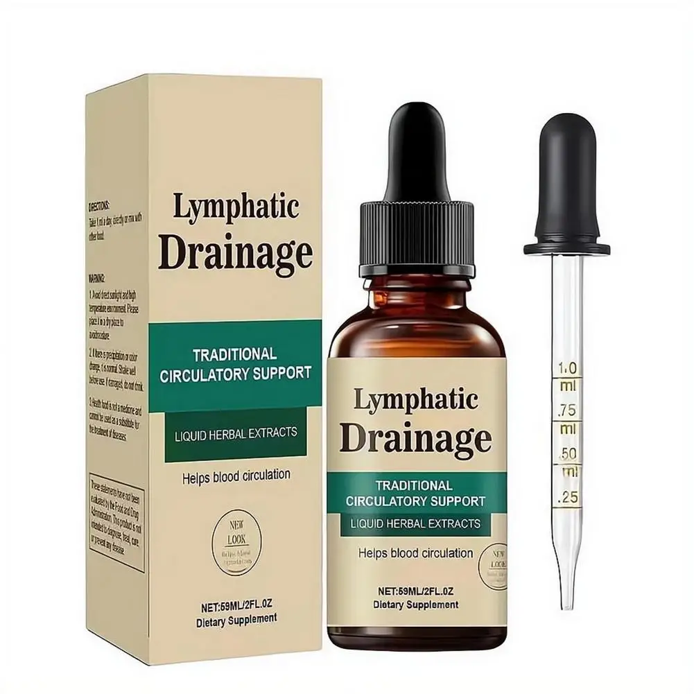 Organische Lymphdrainage-Tropfen Natürliche Kräuterformel Einfach Anzuwenden Reduziert Schwellungen Entgiftend Sanft Ganzkörper Tägliche Anwendung Tropfen – Detail 1