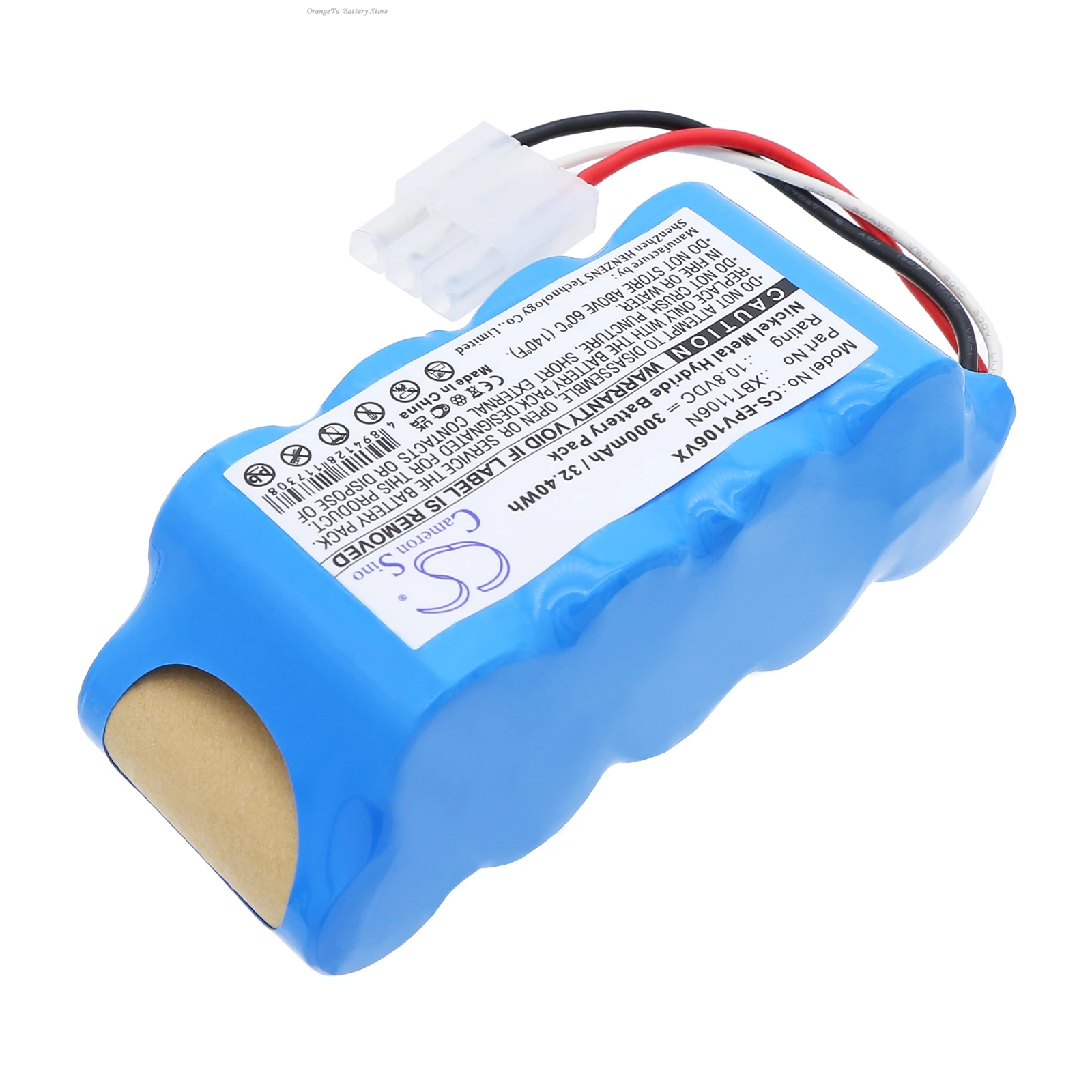 Replacement 10.8V 3000mAh Vacuum Battery XBT1106N for Euro Pro Shark Navigator SV116N Freestyle SV1110 SV1110N SV1106N XBT1106N