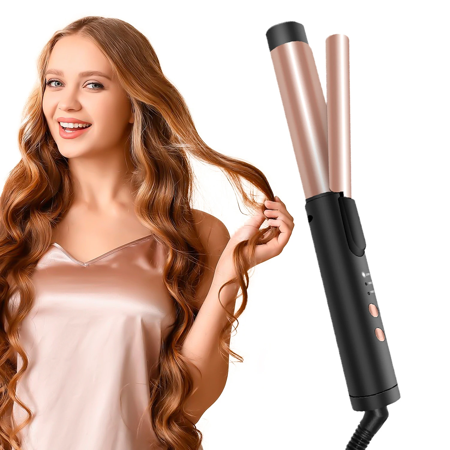 

3 In 1 Ionic Hair Curler Straightener Professional Curling Iron Heated Hair Styling tool Anti-Scald Thermal iron Curl Wand