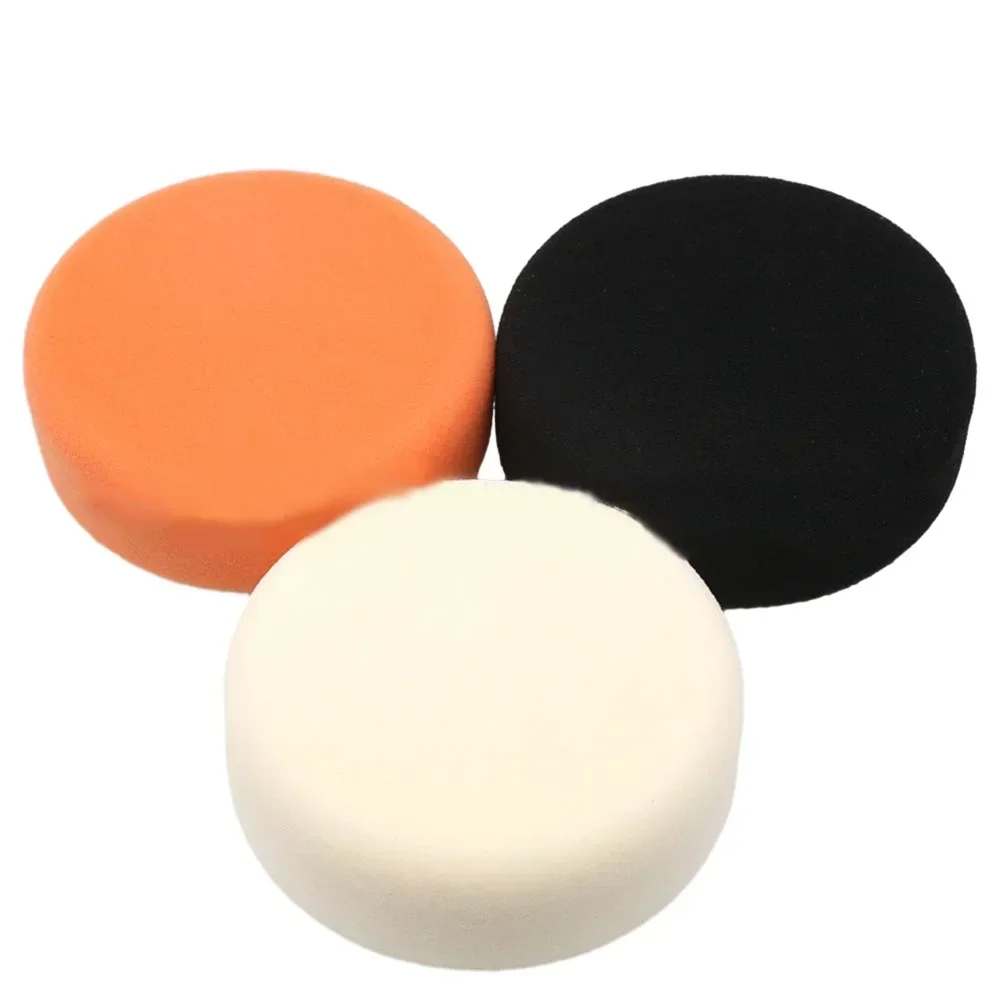 3pcs 6 Inch 150mm Buffing Sponge Heads Mop Pads 14MM Thread Sponge Soft Foam Buffing Pads For Car Polishing Buffing Tools