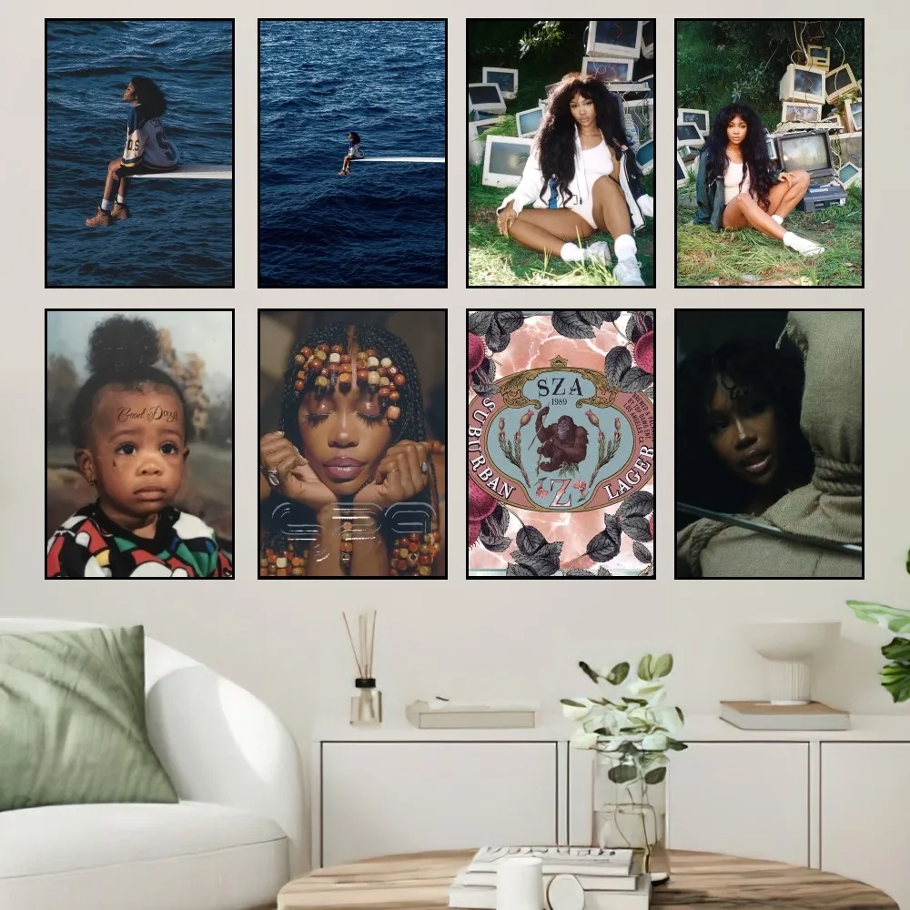 

Singer SZA SOS Poster Home Prints Wall Painting Bedroom Living Room Decoration Office