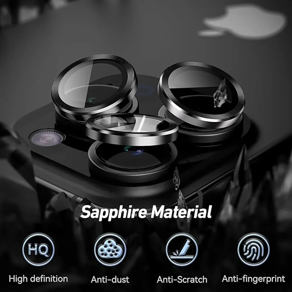 YPMMetal Camera Lens Protector for IPhone 16 15 11 12 13 14 Pro Max 15 Plus Ring Lens Glass for Iphone 15 16 Pro Max Accessories