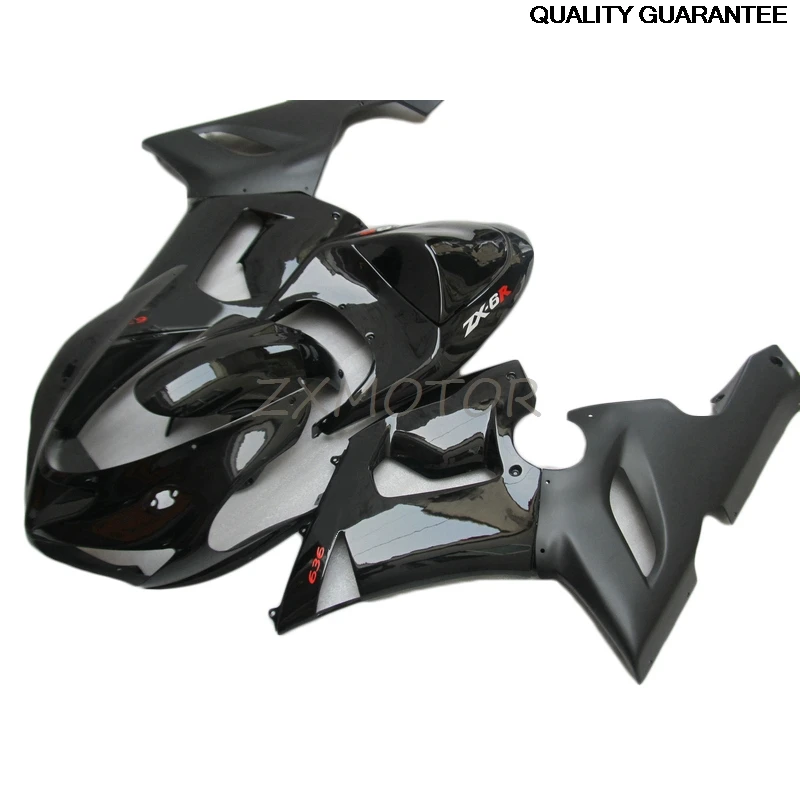 

Suitable For 2005 2006 Kawasaki ZX6R Black Motorcycle Fairing zx6r 05 06 Bodywork fairings kits JK41