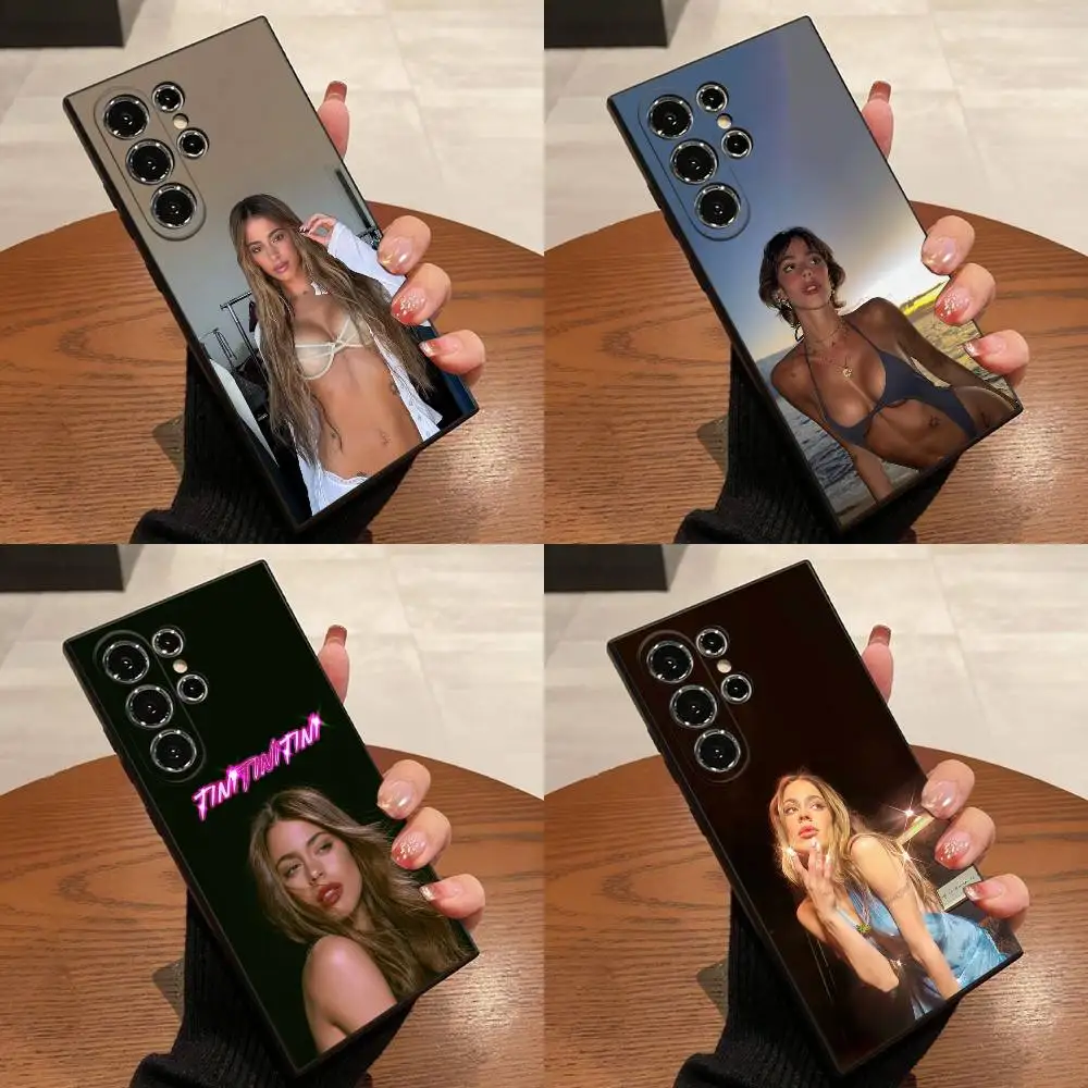 

Phone Case For Samsung S30,S24,S21,S20,S22,S23,S25,Ultra,Plus,Fe,Lite,5G Black Martina Stoessel T-TINI Cover