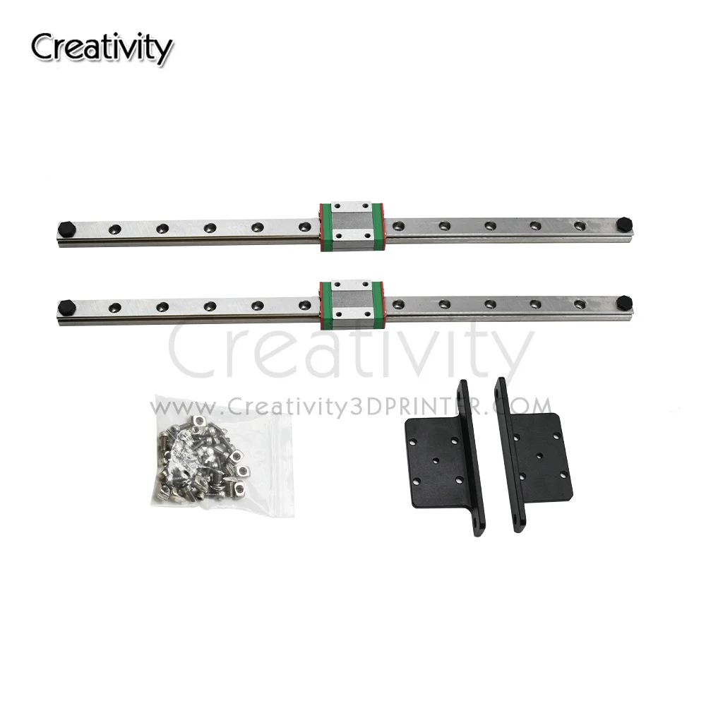 Imagem -04 - Kit de Atualização de Guia Linear de Eixo y Duplo Mgn12h 300 mm Trilho Linear x Eixo Mgn9h Kit de Atualização de Trilho Linear para Ender3 v2 Ender3 V2pro