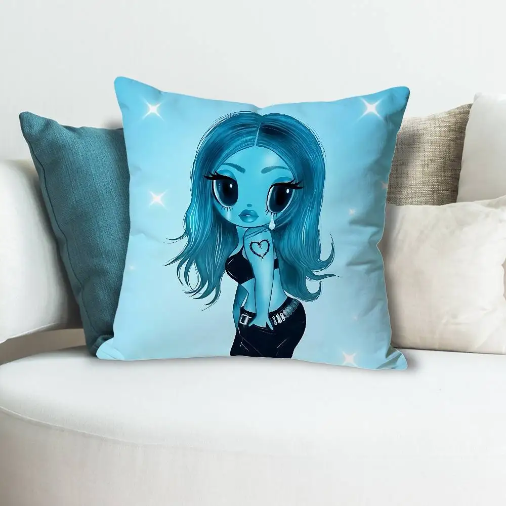 K-Karol G No Me Arrepiento de Sentir Tanto Cartoon Pillow Cover 4K HD Printed Cushion Cover case with Various Exquisite Patterns