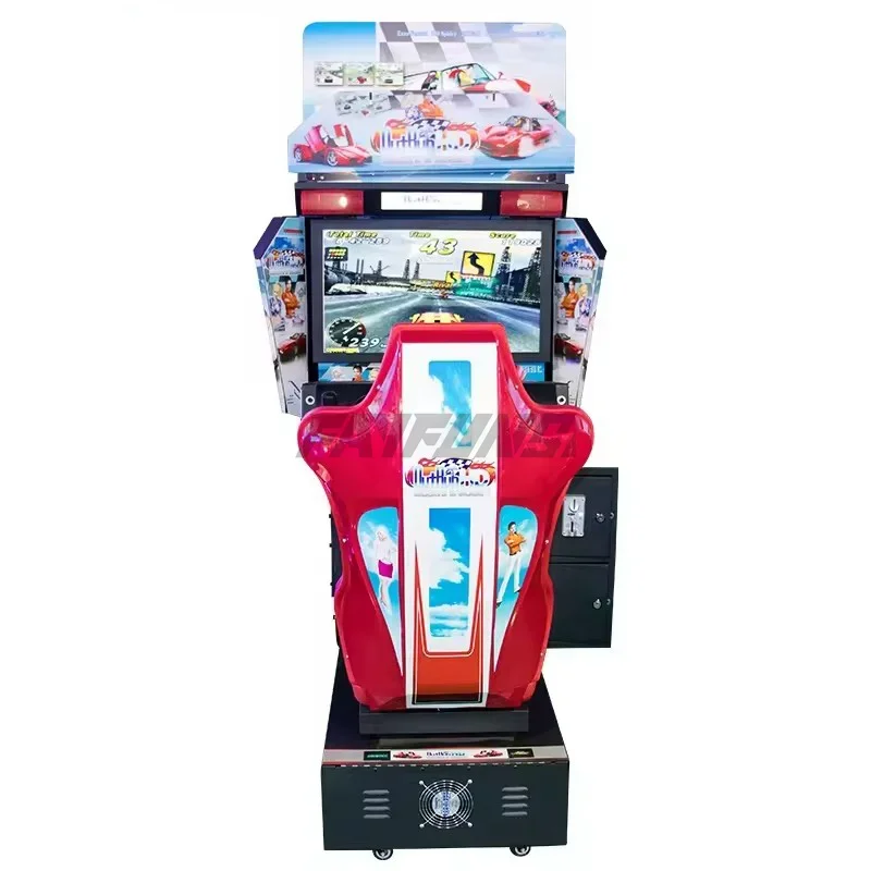 Wholesale 32 Inch Outrun Coin Operated Arcade Games Car Race Machine Premium Indoor Motion Sim Speed Racing Cars Simulator