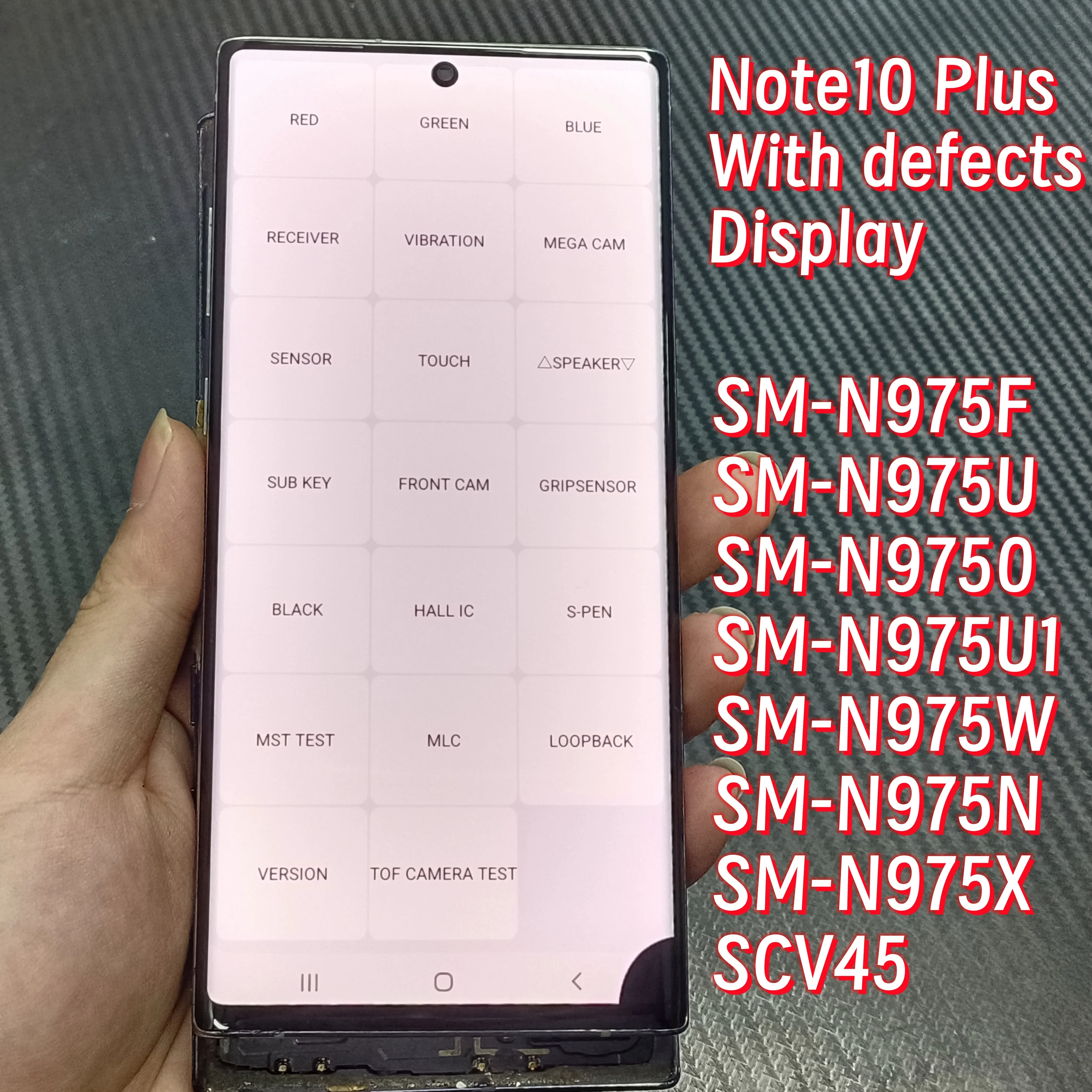 High Quality Screen For Samsung Note 10 Plus LCD Display With defect 6.8