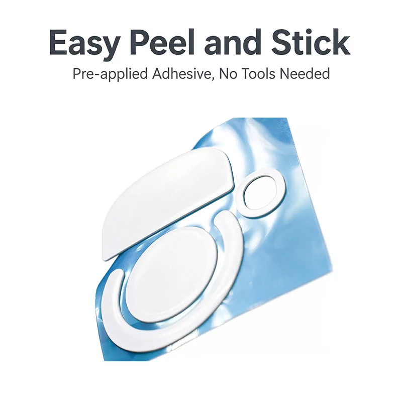 Ice White PTFE Mouse Feet Skates for GPW 1 2 3 4 G Pro X Superlight Gaming Mouse, Ultra Thin Smooth Replacement Feet