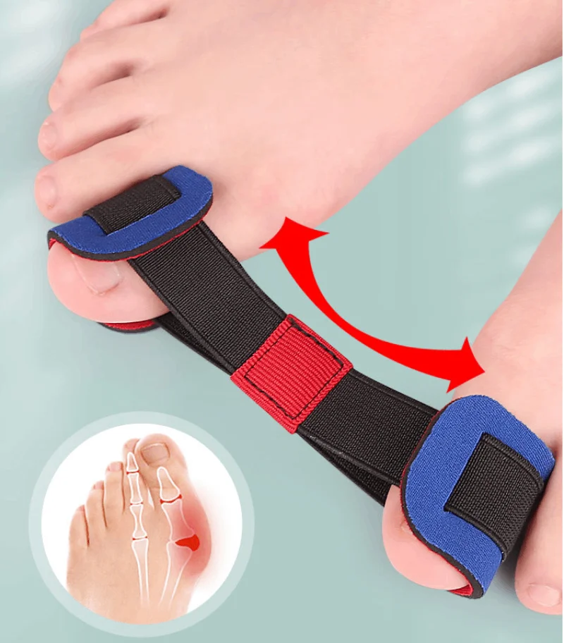

1/2/3/4Pcs Big Toe Strap Bunion Straightener Stretchy Belt Toe Stretcher Alignment for Hallux Valgus Corrector Foot Pain Relief