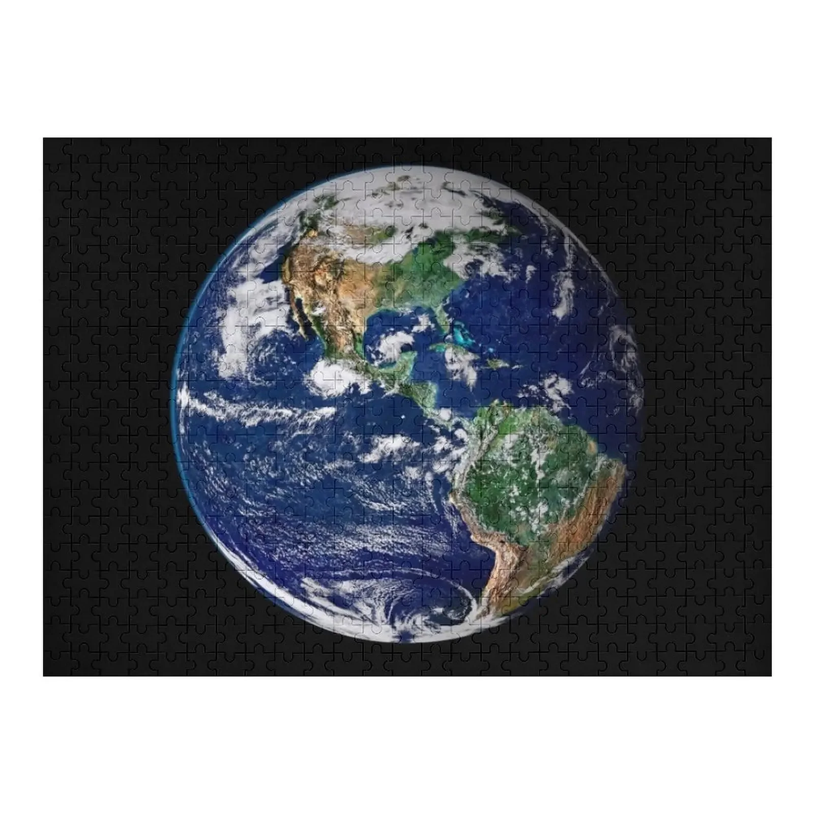 

Earth from Space Jigsaw Puzzle For Children Wooden Name Wooden Boxes Puzzle