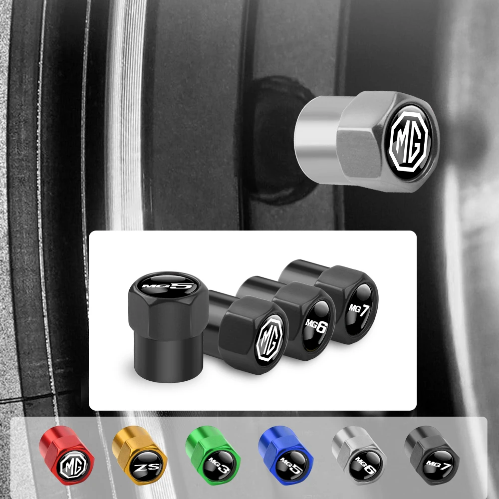 

4pcs Car Tyre Wheel Valve Cap Cover Auto Accessories For Morris Garages ZS MG3 MG5 MG6 MG7 GT HS HECTOR X-power Cyberster MARVEL