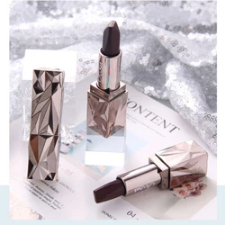 Black diamond rich tricolor lipstick matt lasting 3, no fading, no touching cup, moisturizing Free freight Lipstick suit