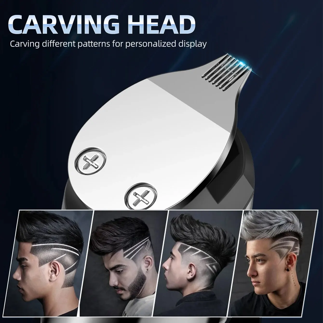 KIKIDO KK-9001T 11-in-1 Waterproof Hair Trimmer Set: Multi-Purpose Grooming Kit with Precision Blades, Ergonomic Design, and Lon