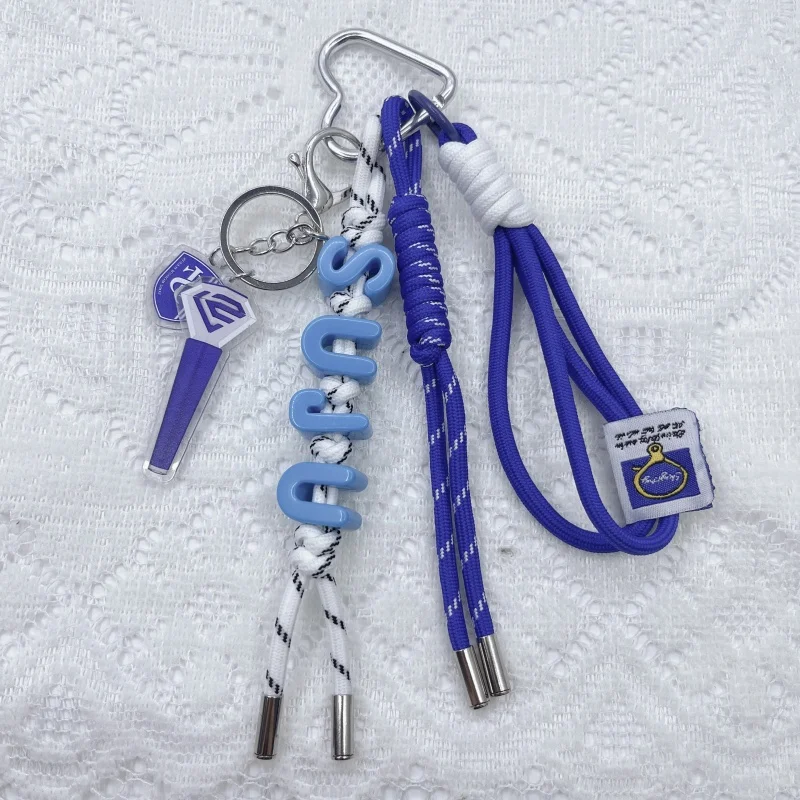 Kpop المعبود سوبر جونيور اليدوية حبل المنسوجة المفاتيح الحفل دعم قلادة الديكور ظهره المفاتيح قلادة المشجعين هدية