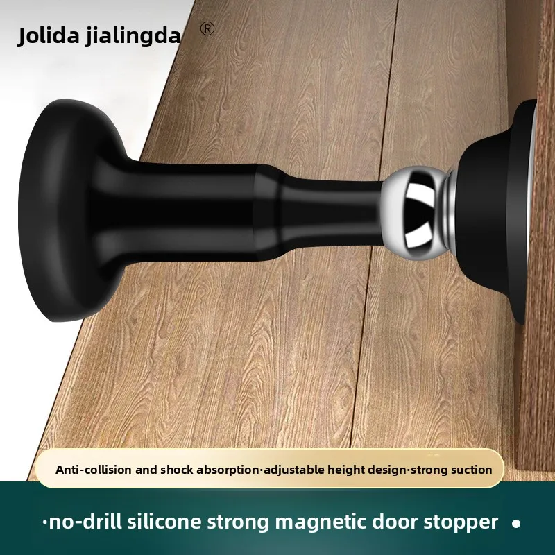 Durable Silicone Door Stopper No Drilling Required Strong Anti Collision Bumper for Wall Mounted Floor Protection Home Use