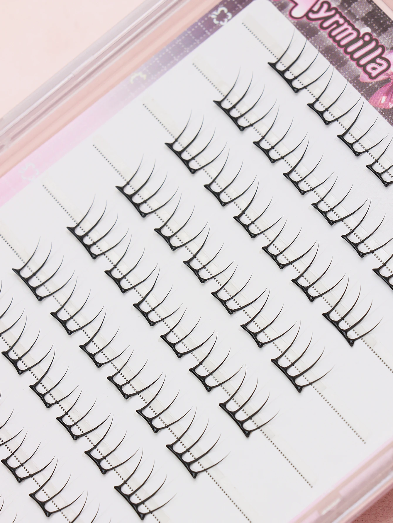 60 클러스터 걸그룹 무접착 인조 속눈썹 자연스러운 DIY 속눈썹 클럽 데일리 메이크업 도구