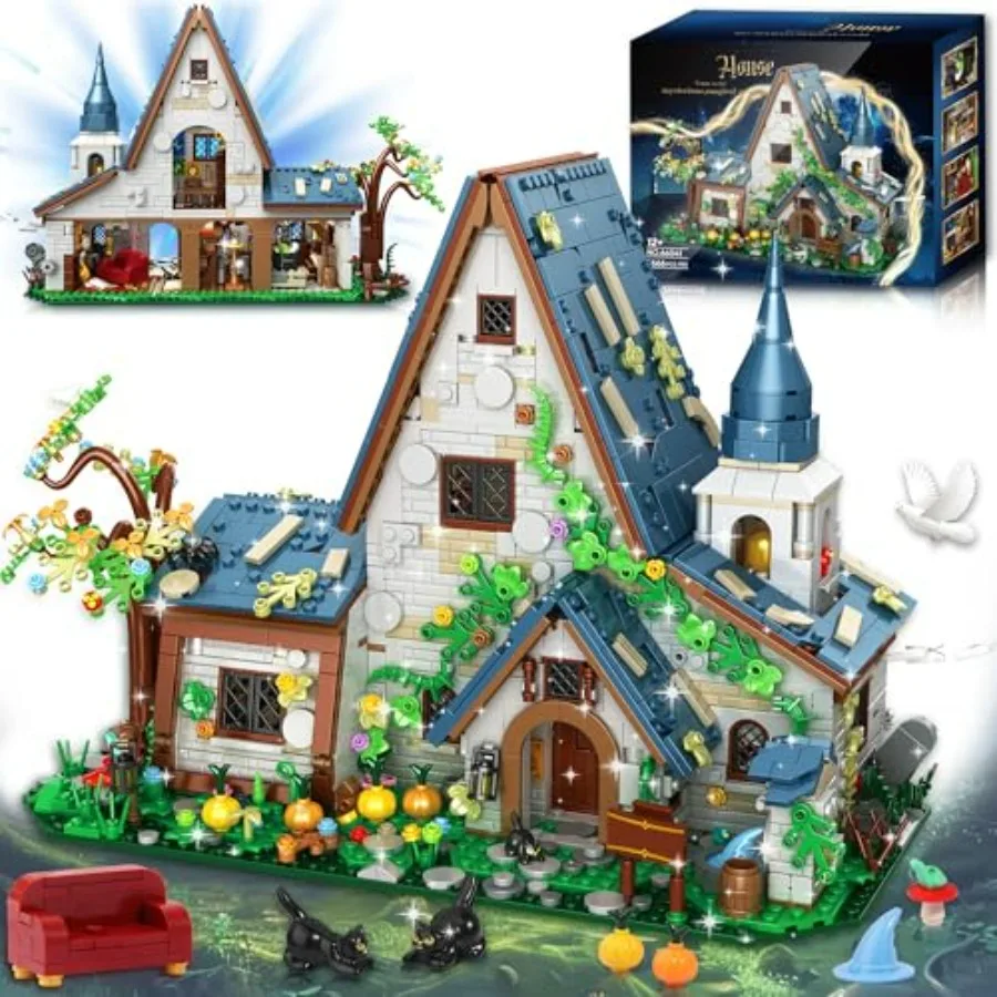 

Magic Stone House Building Block Set for Girl 8-12 Creator Architecture House Building Kit Model House Toy for Gift Idea for Bo