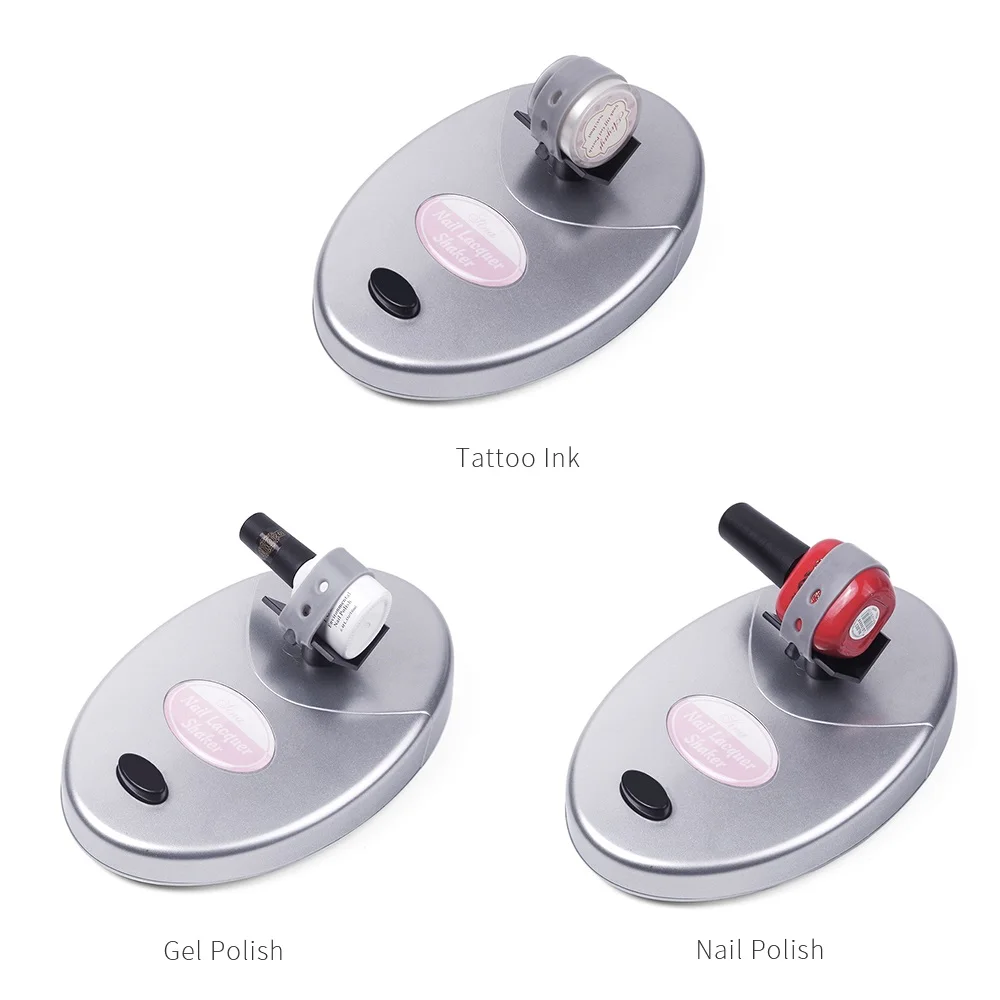 Electric Adjustable Nail Polish Shaker Gel Nail Polish Liquid Bottle Shaker Vortexer Machine Tattoo Liquid Nail Lacquer Shaker