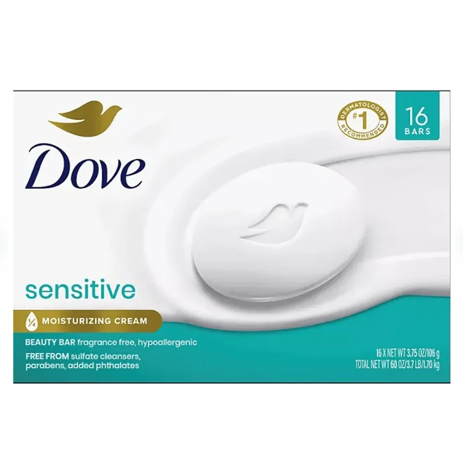 

Dove Beauty Bar Soap Sensitive Skin 3.75 oz. 16 ct.