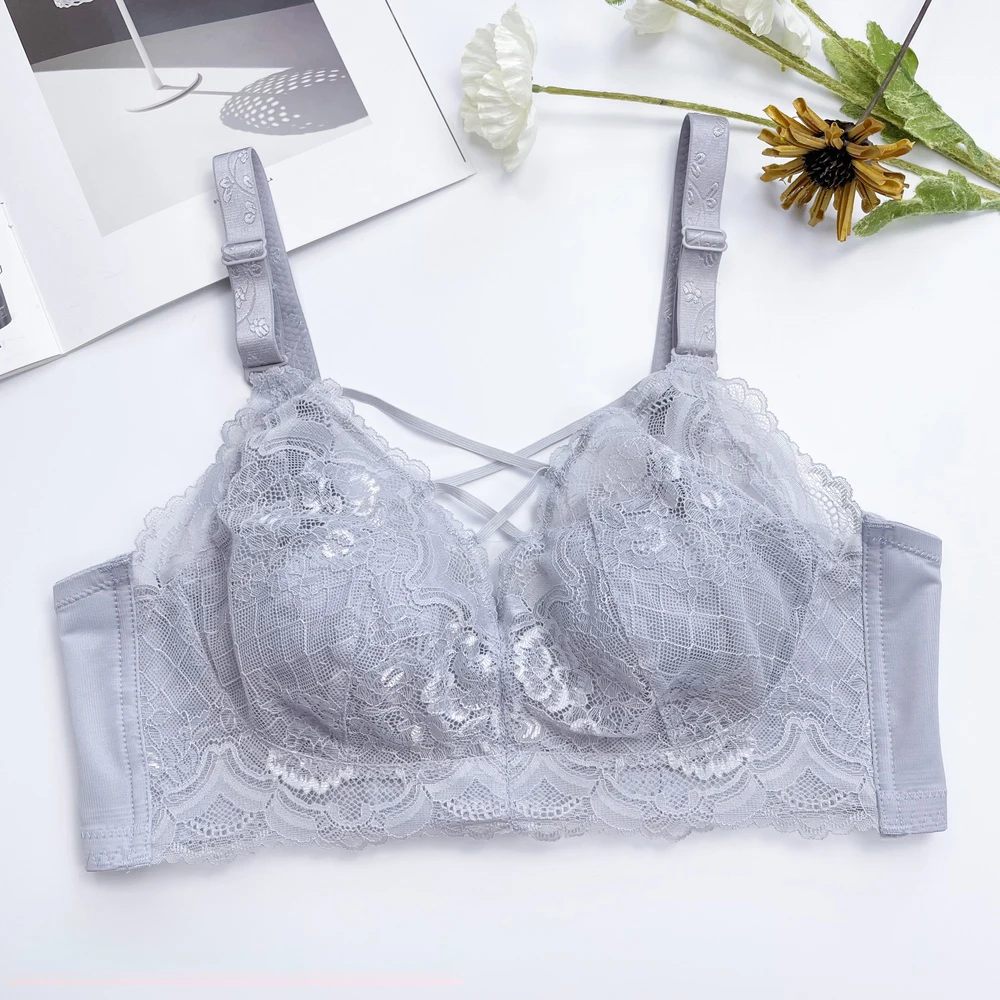 

Women's Big Size Full Coverage lace Bra Lingerie 34 36 38 40 42 44 46 48 B C D E F