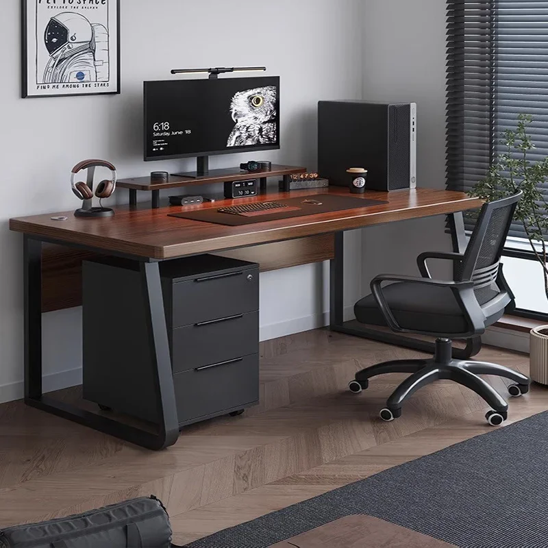 

Cabinet Wooden Motion Desk Reception Height School Drawers Room Desk Conference Gaming Escritorio Esquinero Modern Furniture