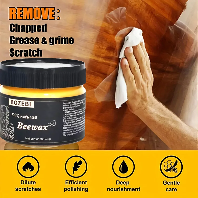 Solid wood beeswax, redwood furniture maintenance, polishing and care oil, wood floor waxing and care essential oil