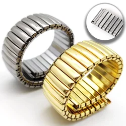 Stainless Steel Band 12mm 14mm 16mm 18mm 20mm 22mm Elastic Strap Metal Watchbands Replacement Wristband Universal Bracelet