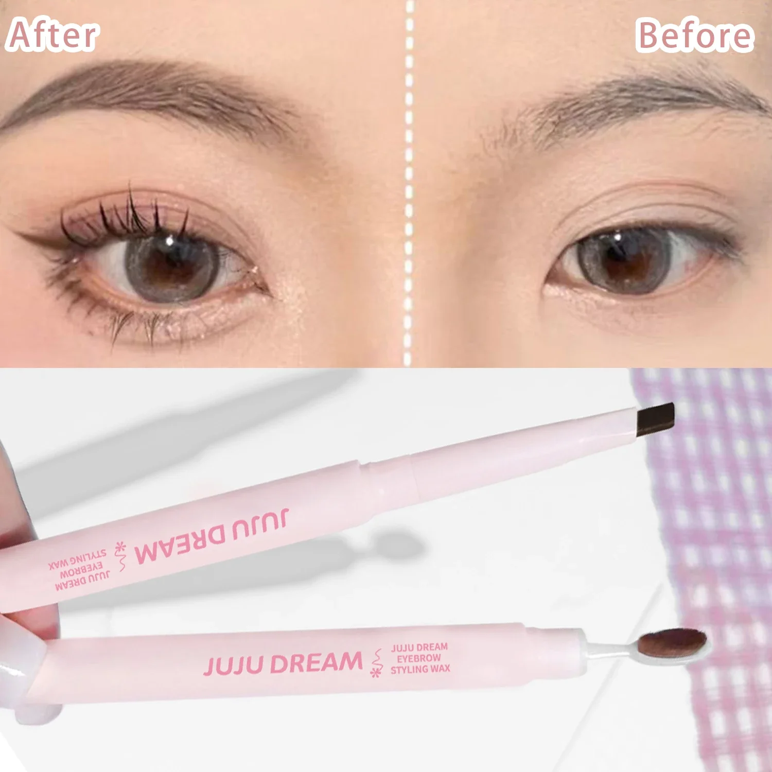 JUJU DREAM Eyebrow Styling Wax Waterproof and sweat-proof long-lasting natural brightening eyebrow pen