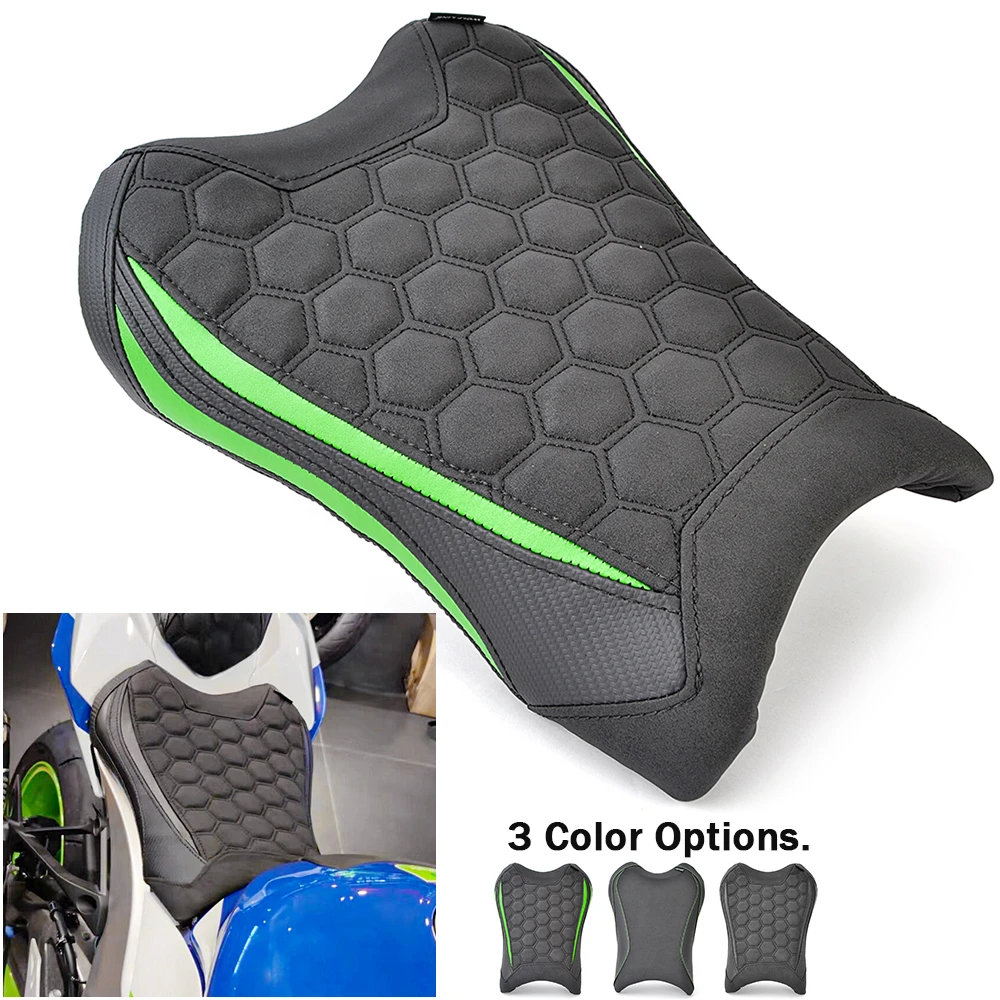 

For Kawasaki Ninja ZX-10R ZX-10RR 2021-2025 Front Rider Solo Seat Cowl Cushion Pad Synthetic Leather Replace Part