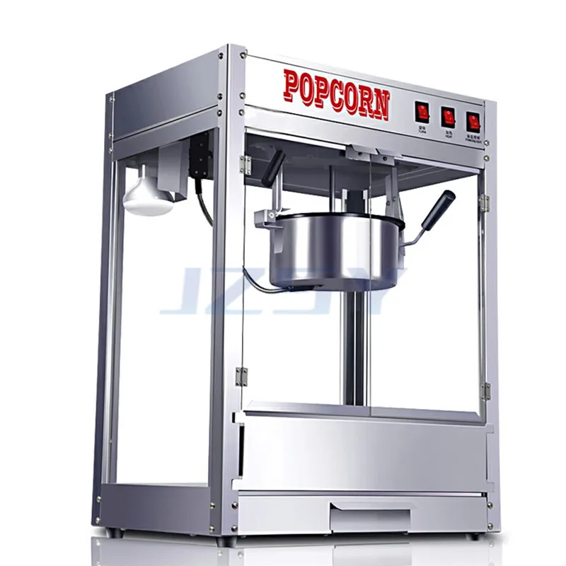 Машина для производства попкорна в кинотеатре, 8 унций, электрическая машина для производства попкорна из нержавеющей стали, масляная машина для производства кукурузы