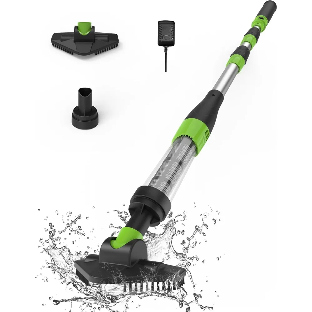 

Cordless Pool Spa Hot Tub Vacuum Cleaner, Handheld Rechargeable Pool Cleaner, Suitable for Small Pools for Sand and Debris, Abov