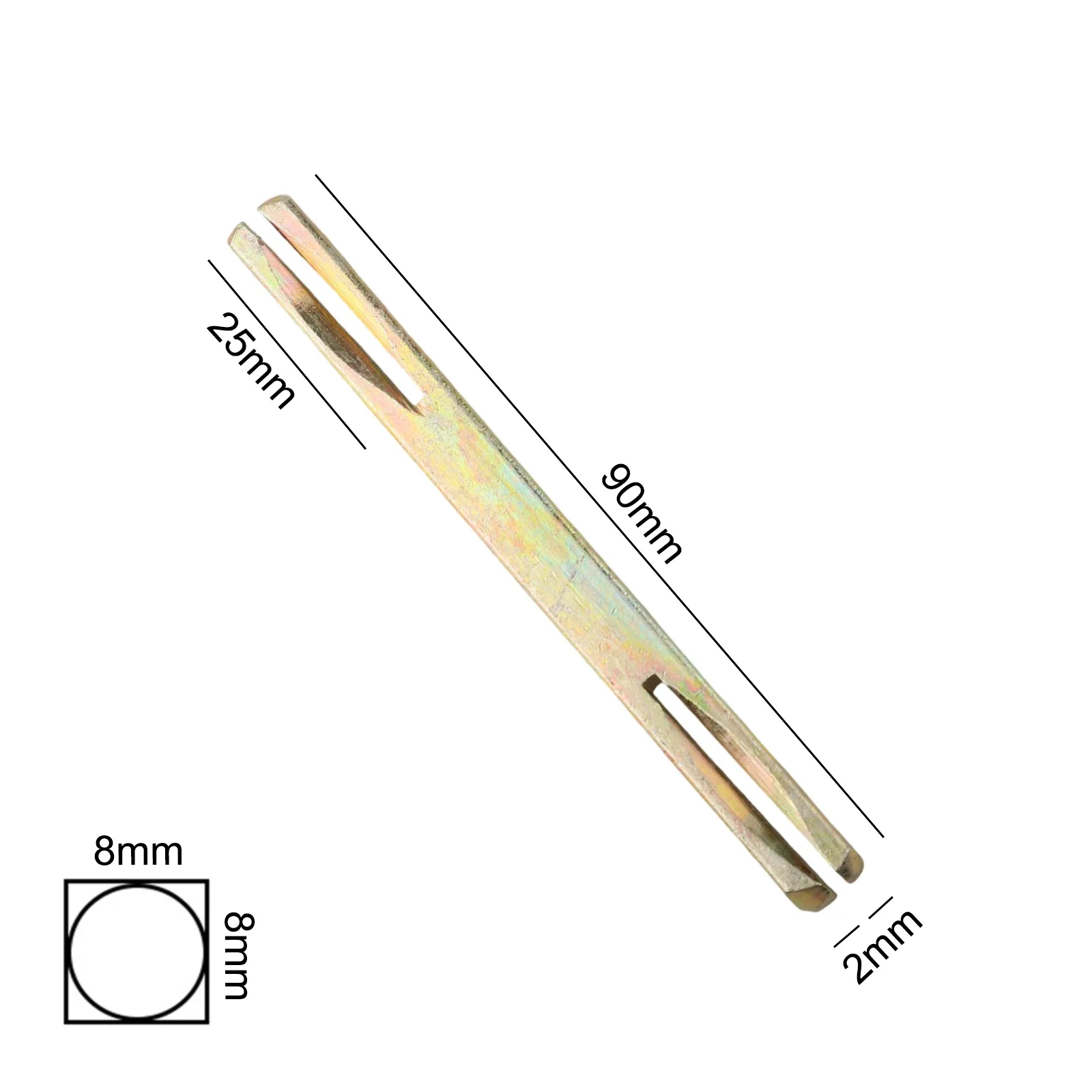 Square Spindle 8mm Galvanized Iron Push Pin For Door And Window Handle Repair Providing Resistance And Stable Fixing